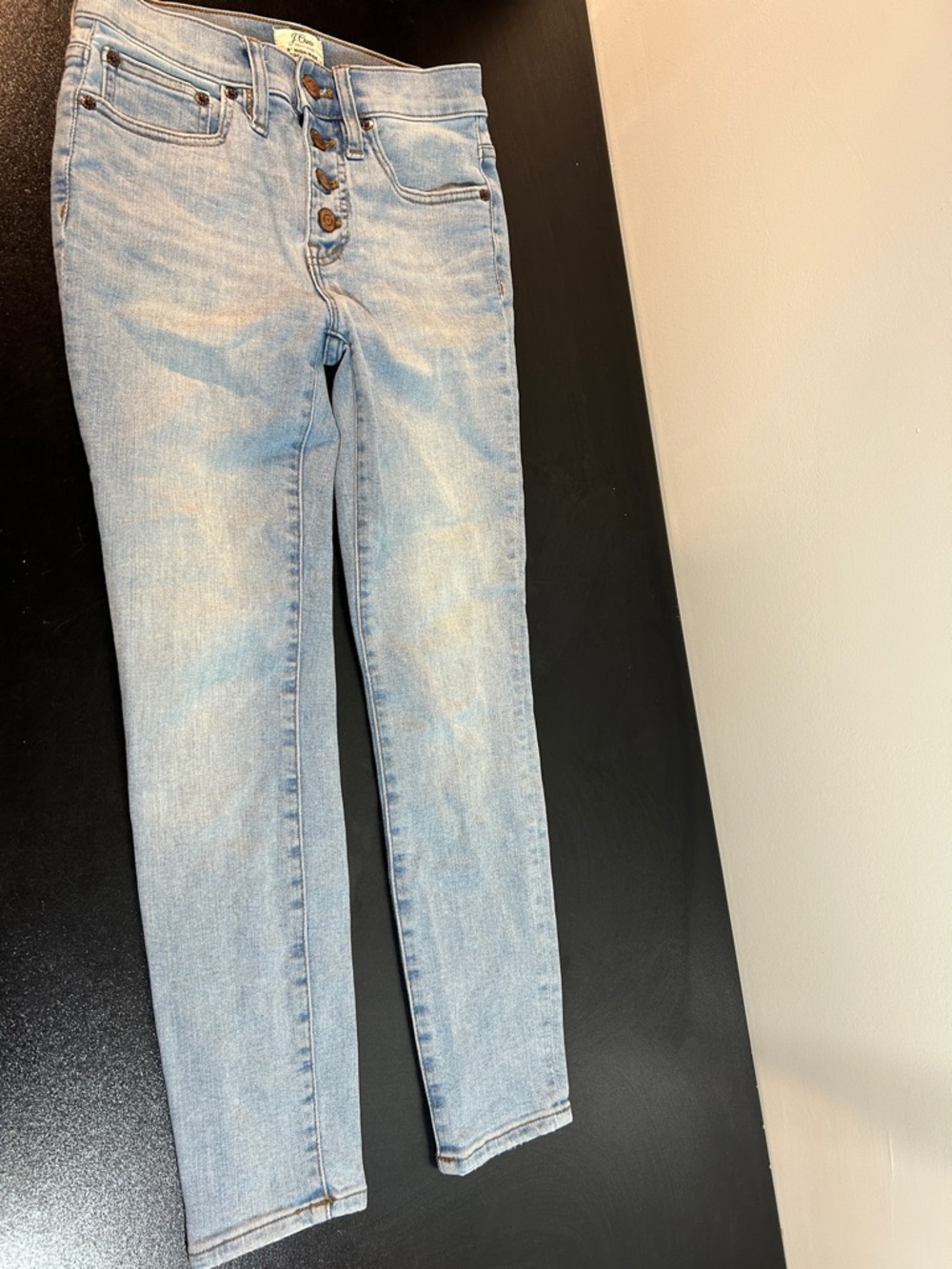 J. Crew Light Blue High-Rise Toothpick Jeans